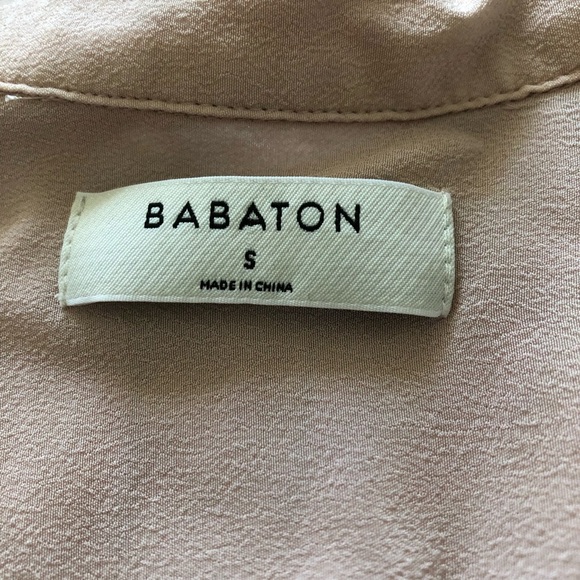 Aritzia Babaton Serge Shirt in Rose Quartz Size S - Picture 8 of 14